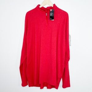 Under Armour Red Loose Fit 1/4 Zip